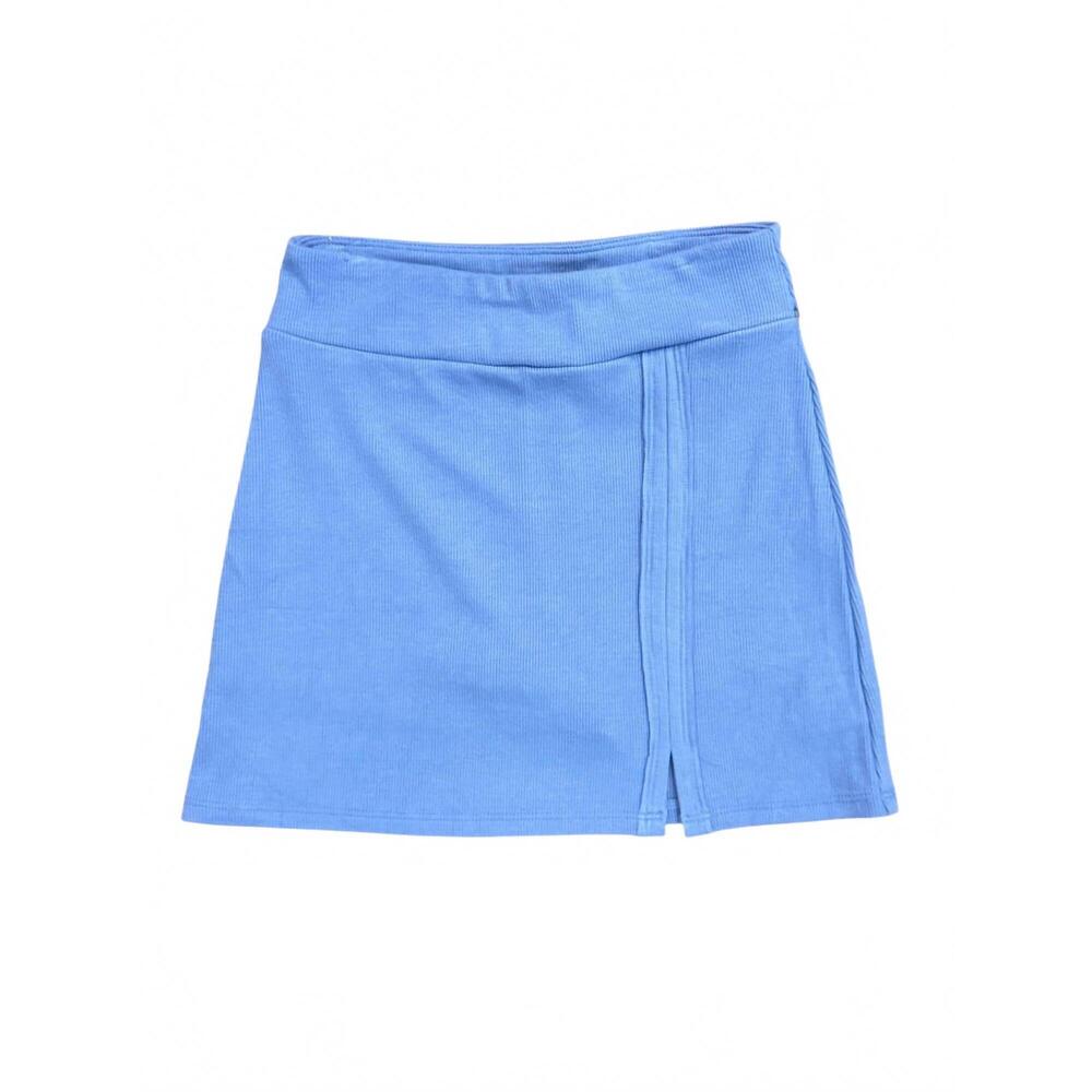 NEW TENLY girl's rayon rib skort in cobalt blue